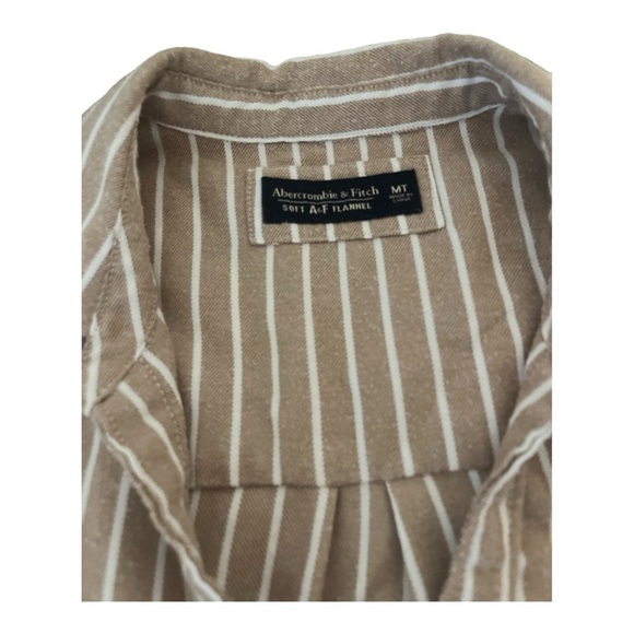 Abercrombie & Fitch Soft A&F Flannel Women’s size M Stripped Button Down… - Picture 6 of 13